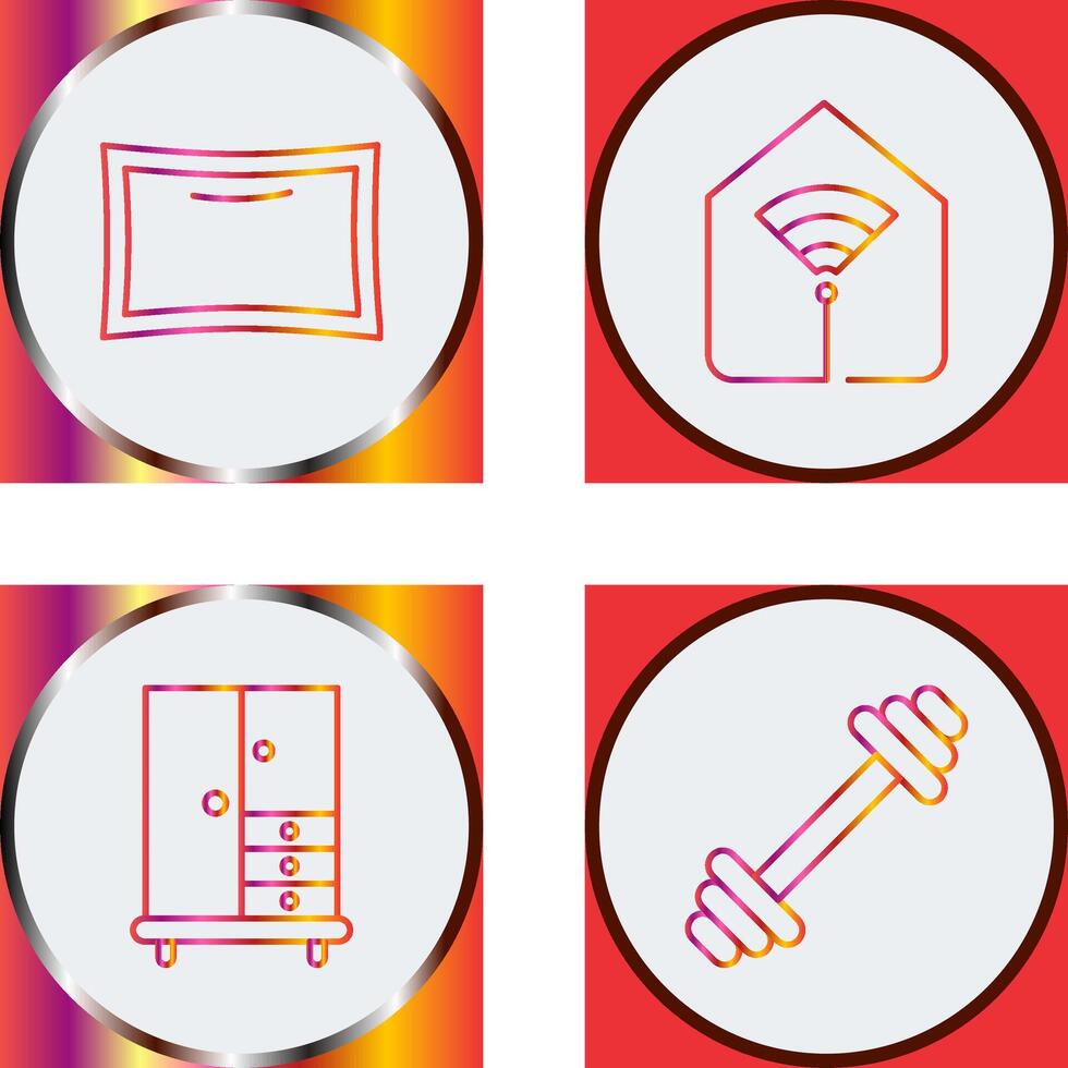Pillow and Wifi Icon vector