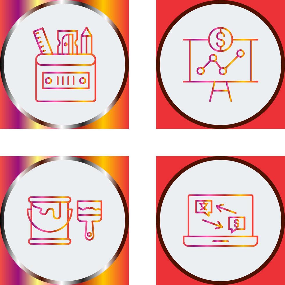 Stationery and Presentation Icon vector