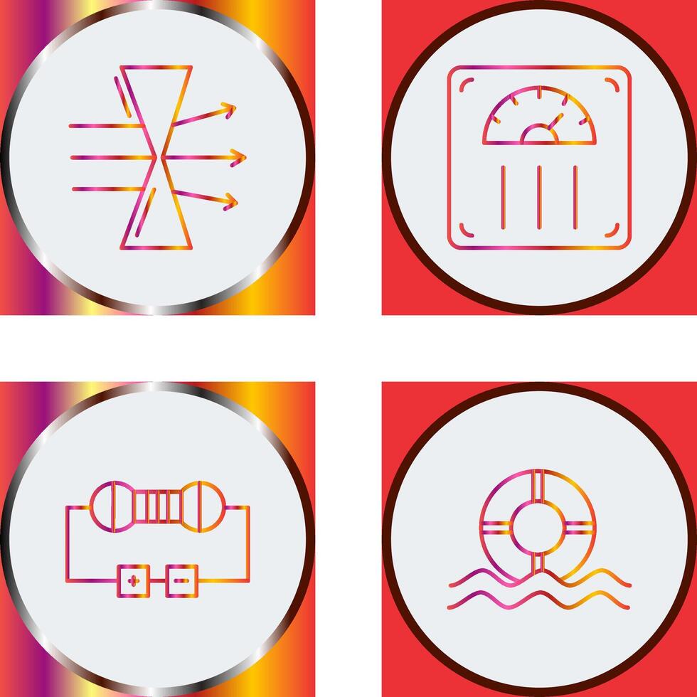Dispersion and Weight Scale Icon vector