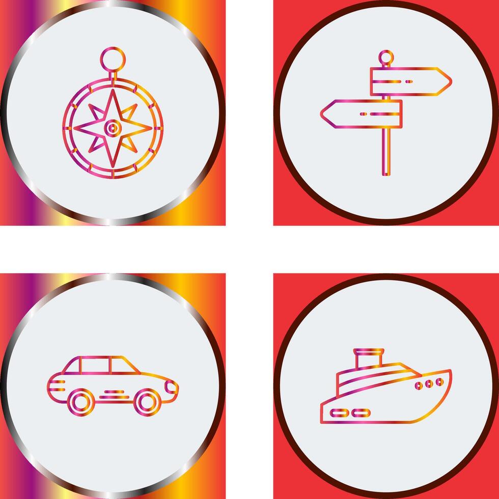 Compass and Direction Icon vector