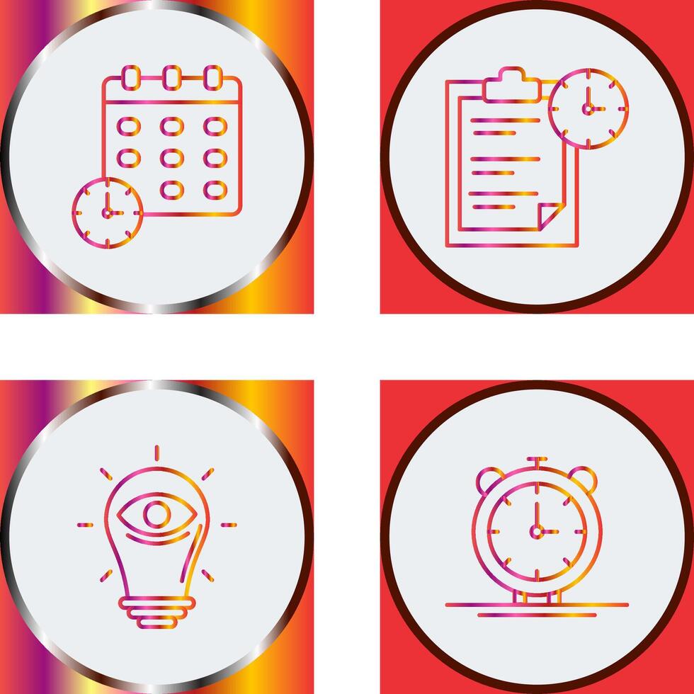 Deadline and Task Management Icon vector
