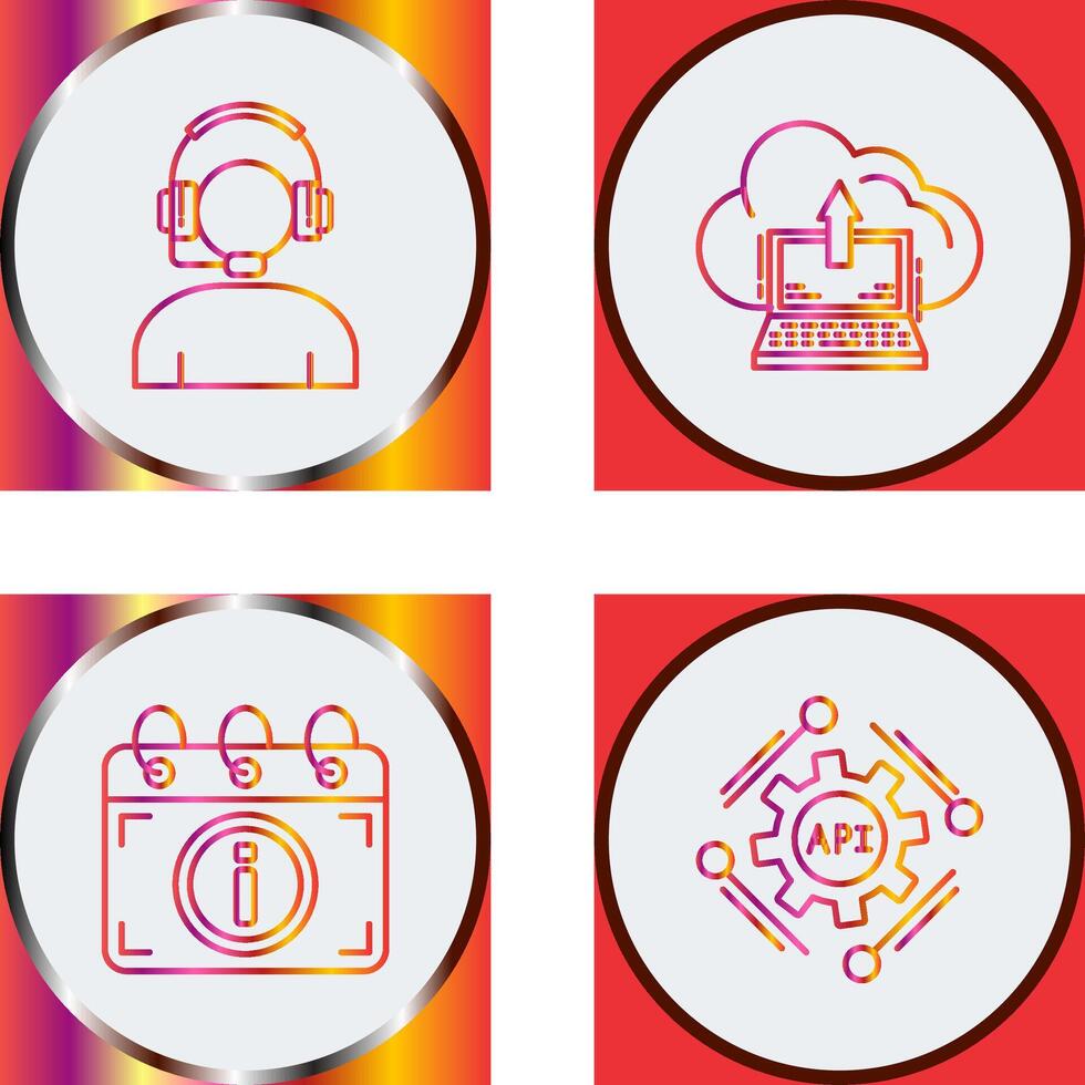 Helpline and backup Icon vector