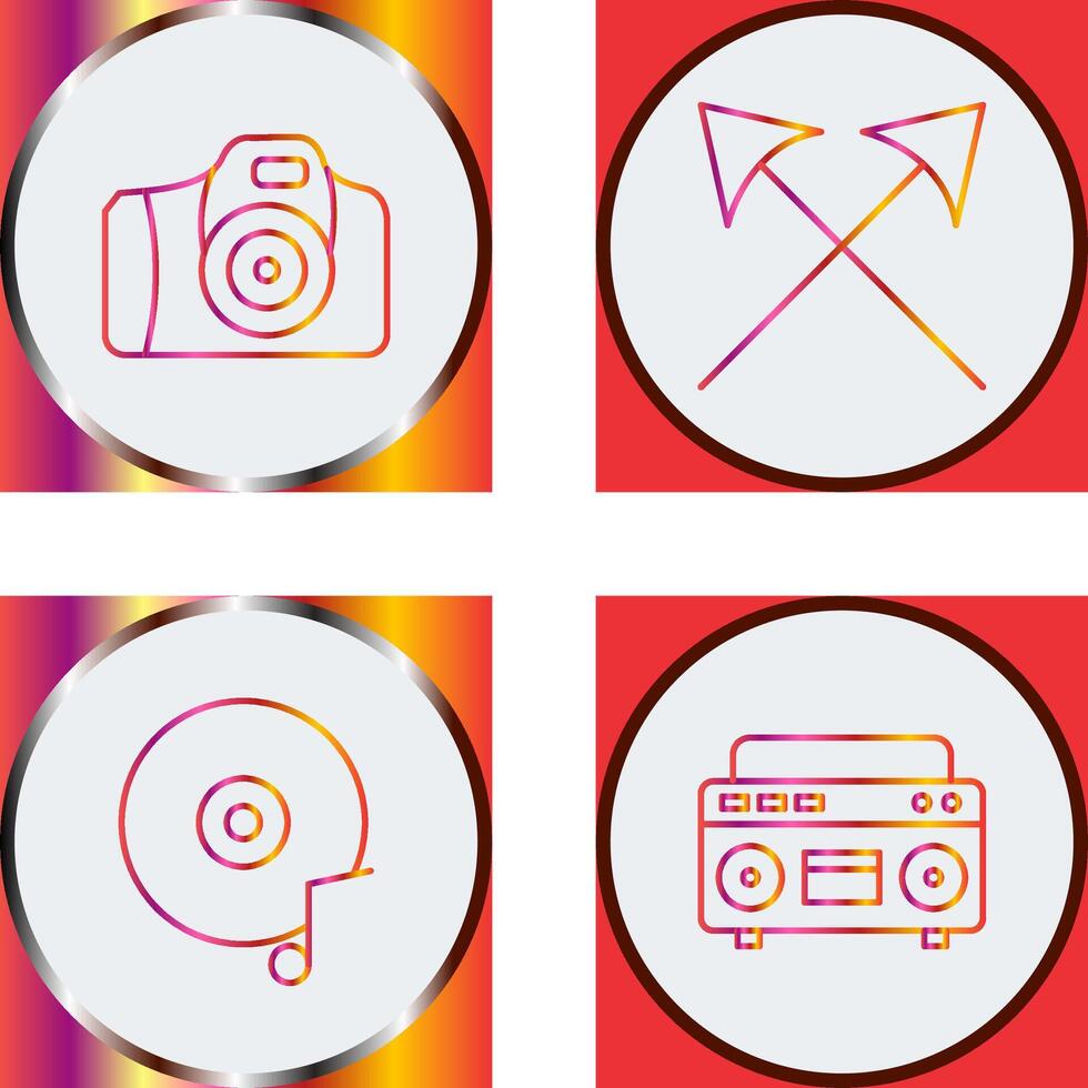Camera and Arrows Icon vector