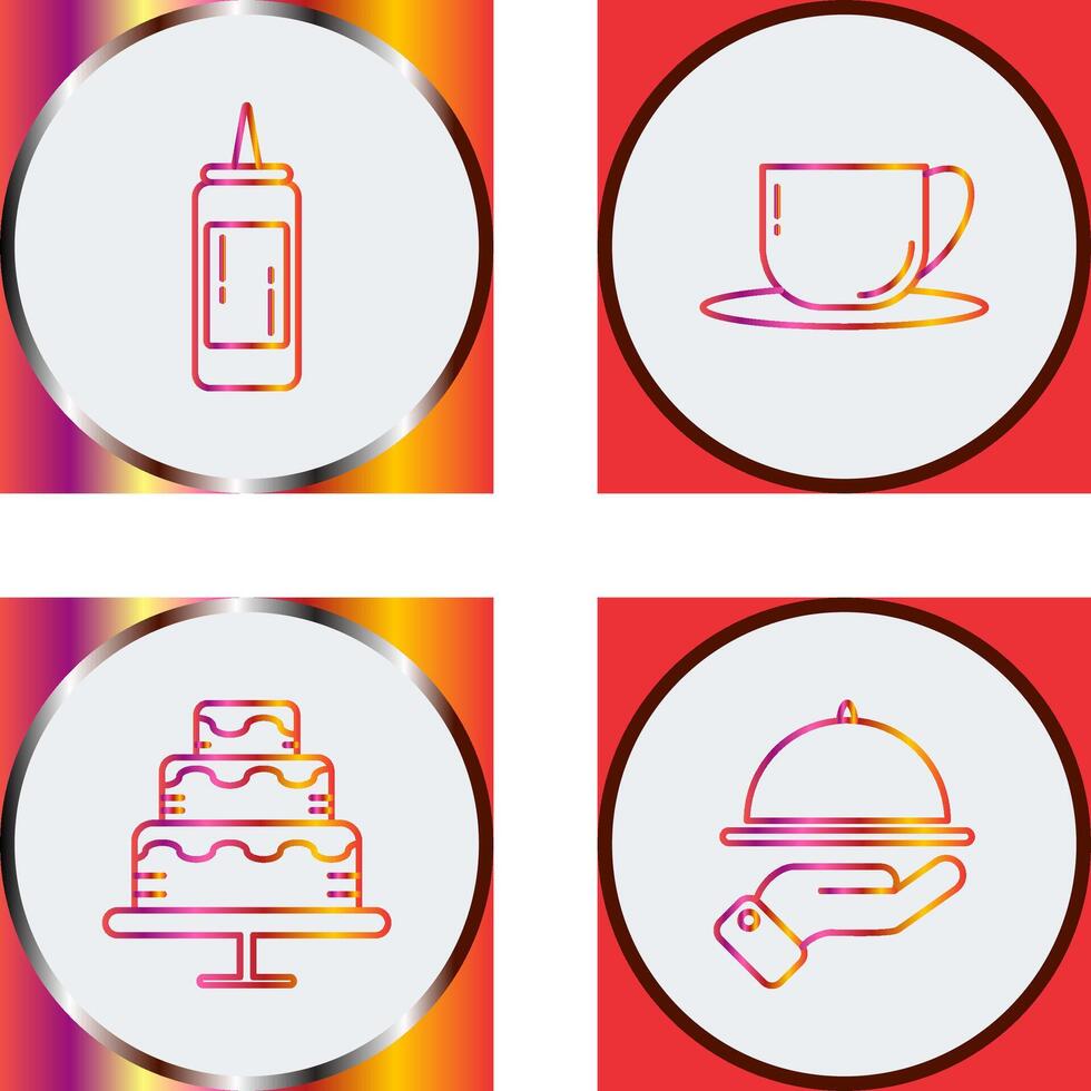 Sauce and Tea Icon vector