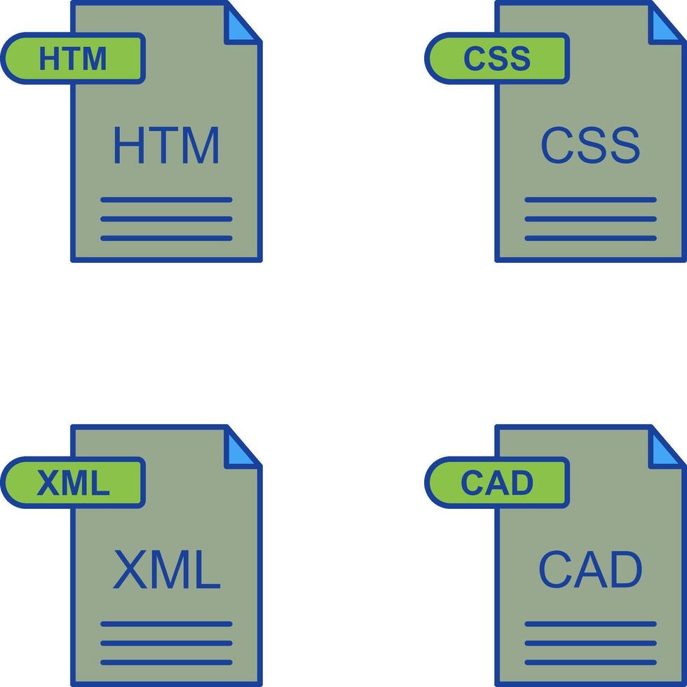 HTM and CSS Icon vector
