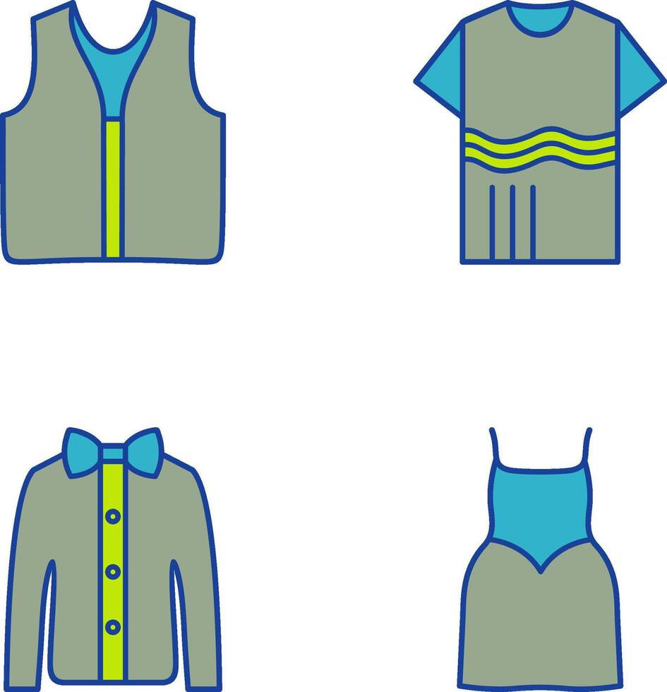 Swimming Vest and Accessory Icon vector