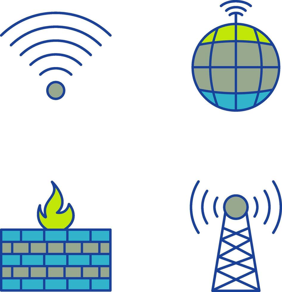 Signal on User and global Signals Icon vector