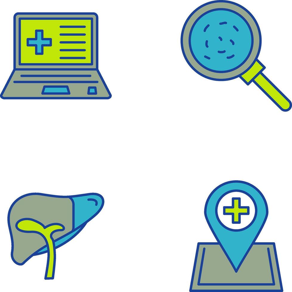 Laptop and Analytics Icon vector