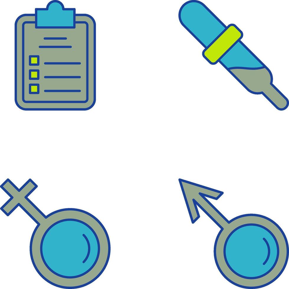 Diagnosis and Dropper Icon vector