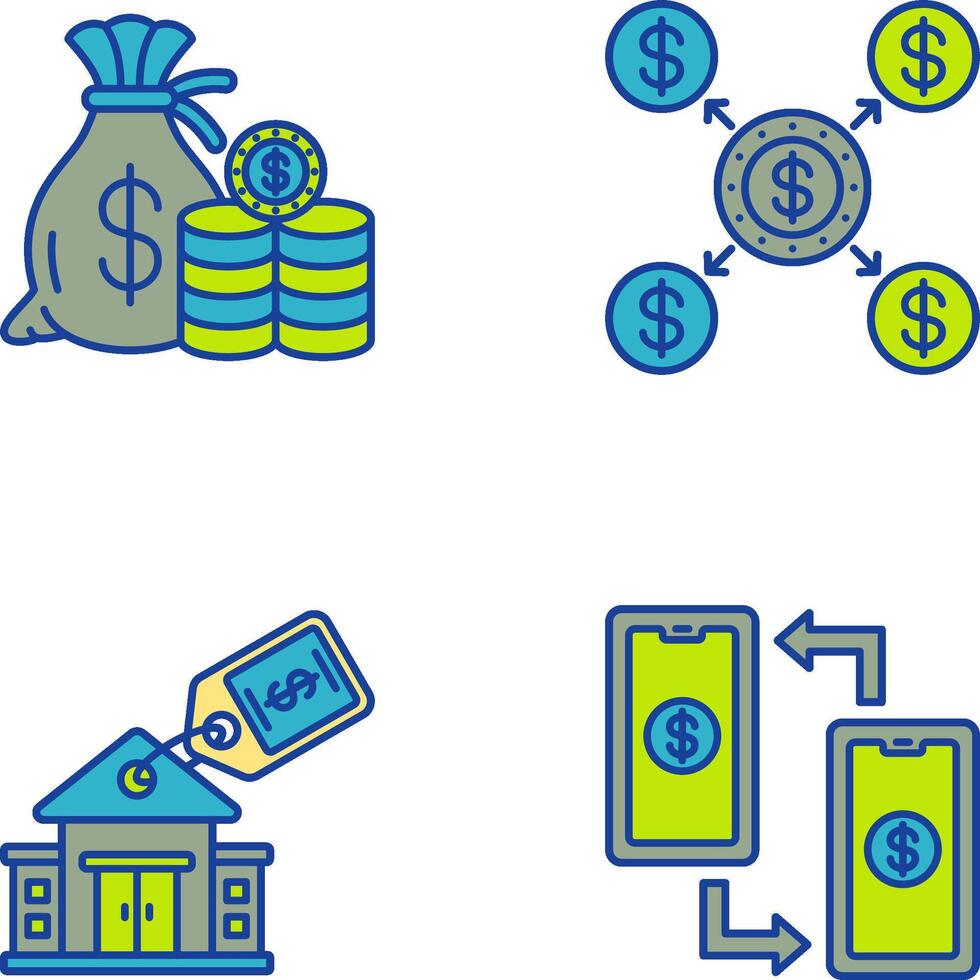 Saving and Distribution Icon vector