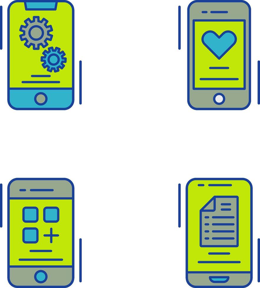 Setting and Favourite Icon vector
