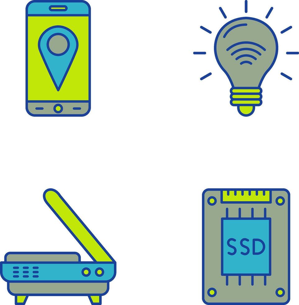 Gps and Smart Energy Icon vector