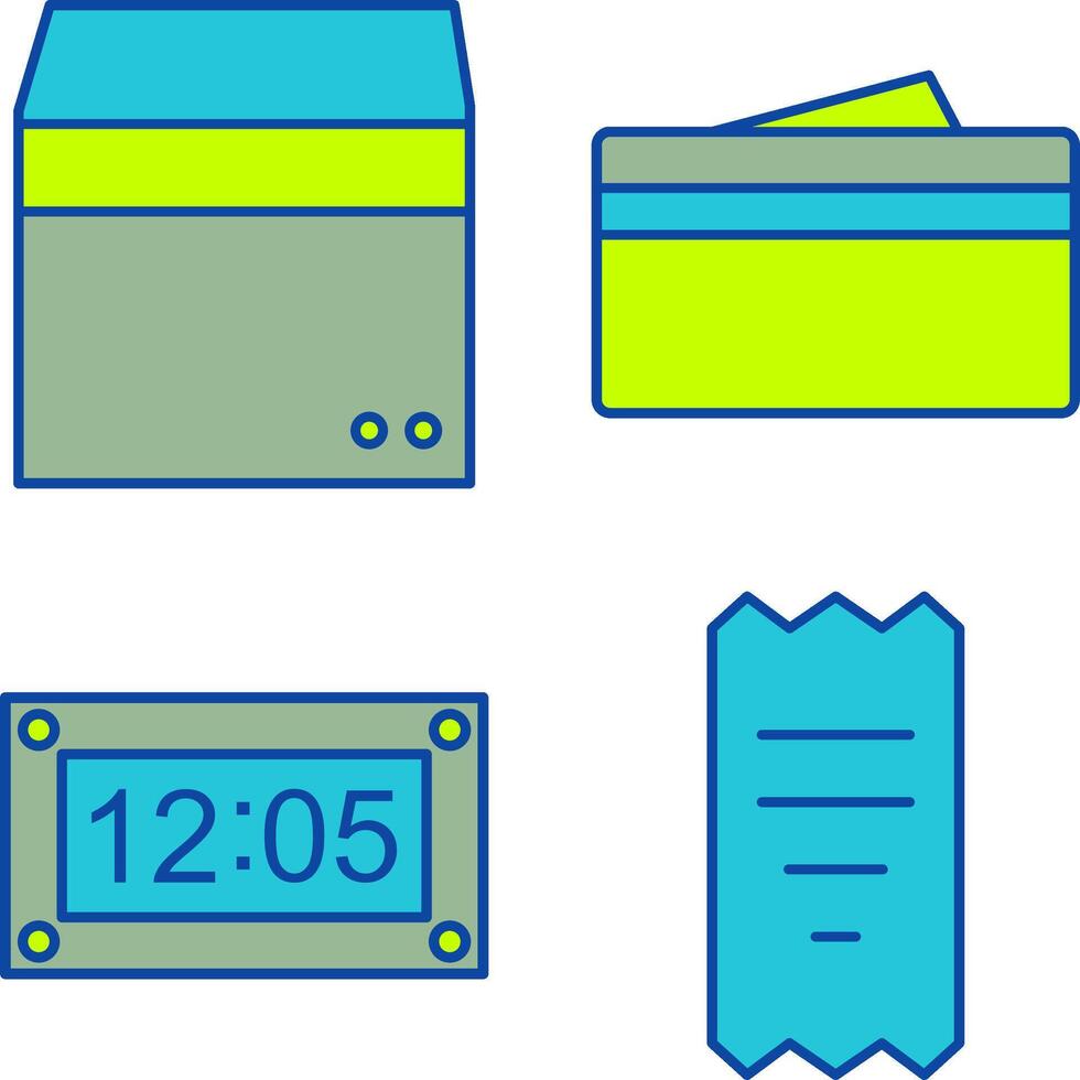 box and wallet Icon vector