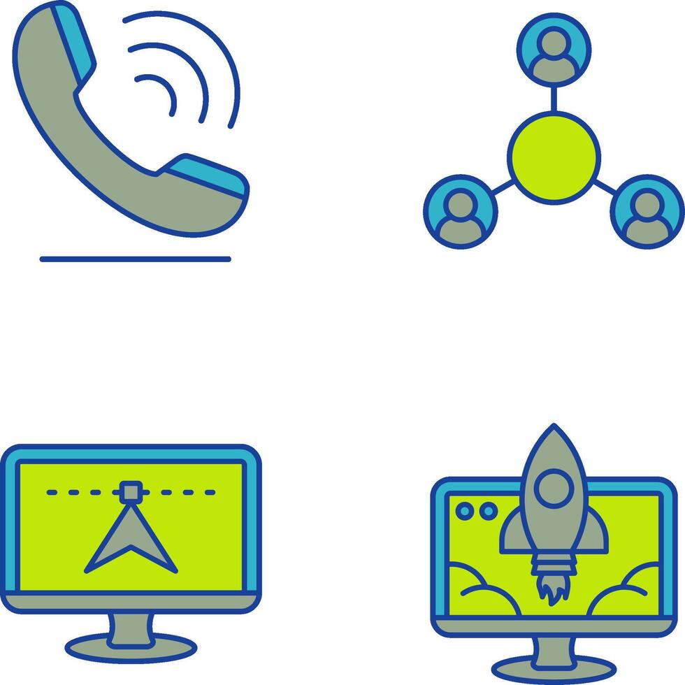 Phone and Share Icon vector