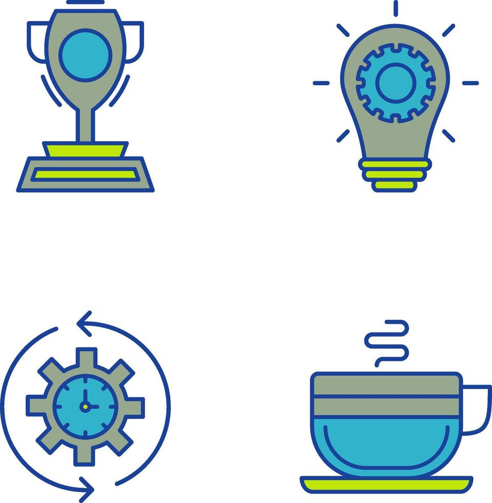 Trophy and Innoation Icon vector