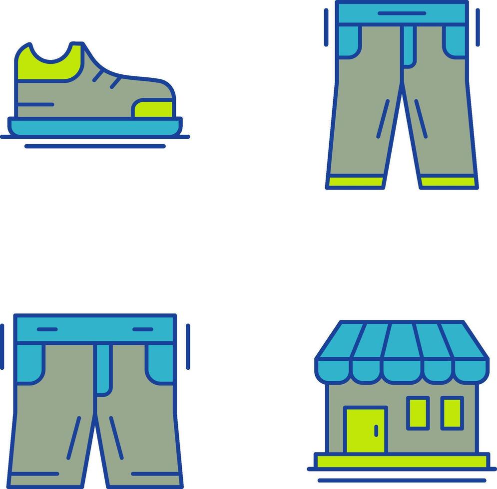 Shoes and Pants Icon vector