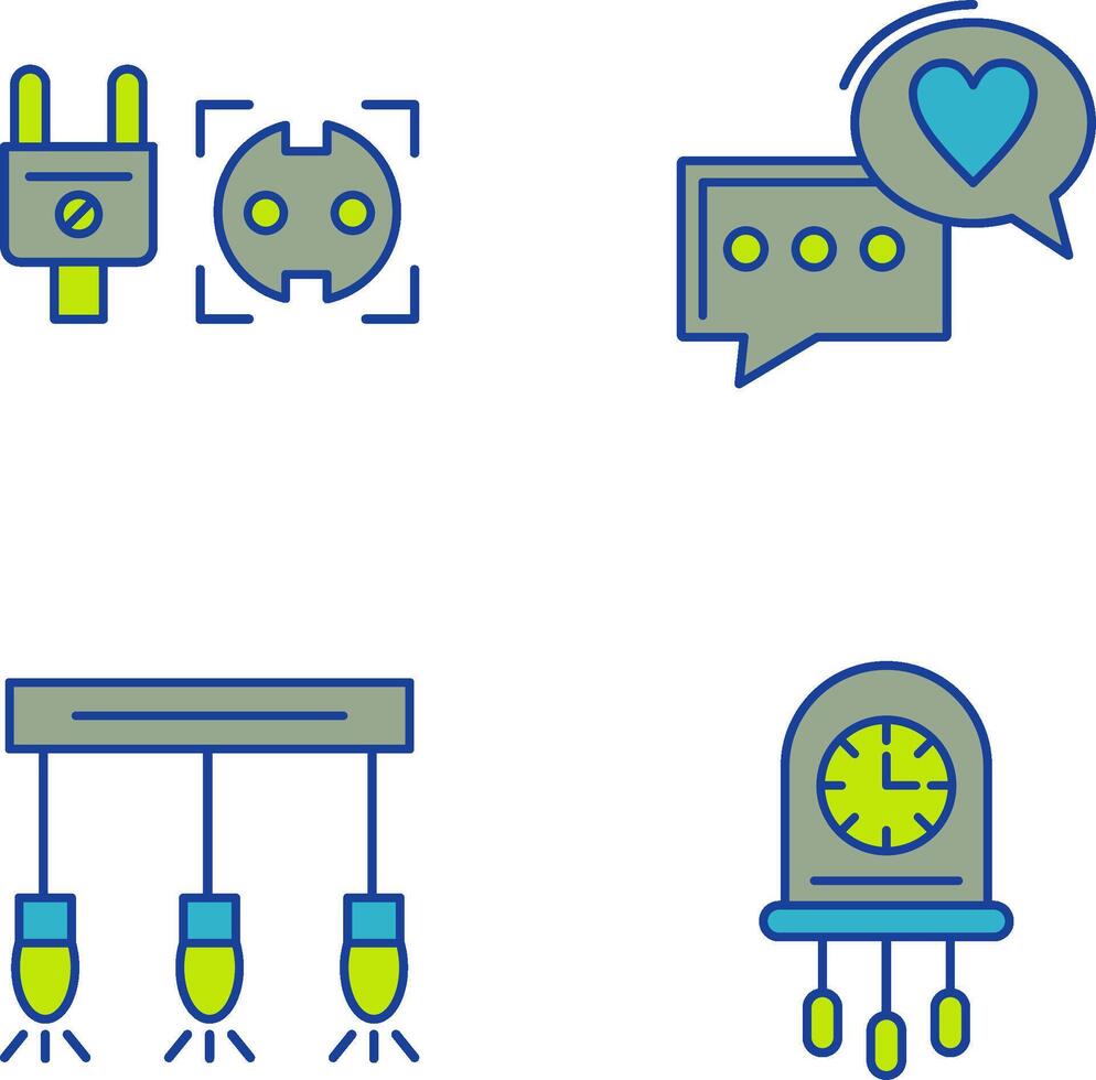 Socket and Chat Icon vector
