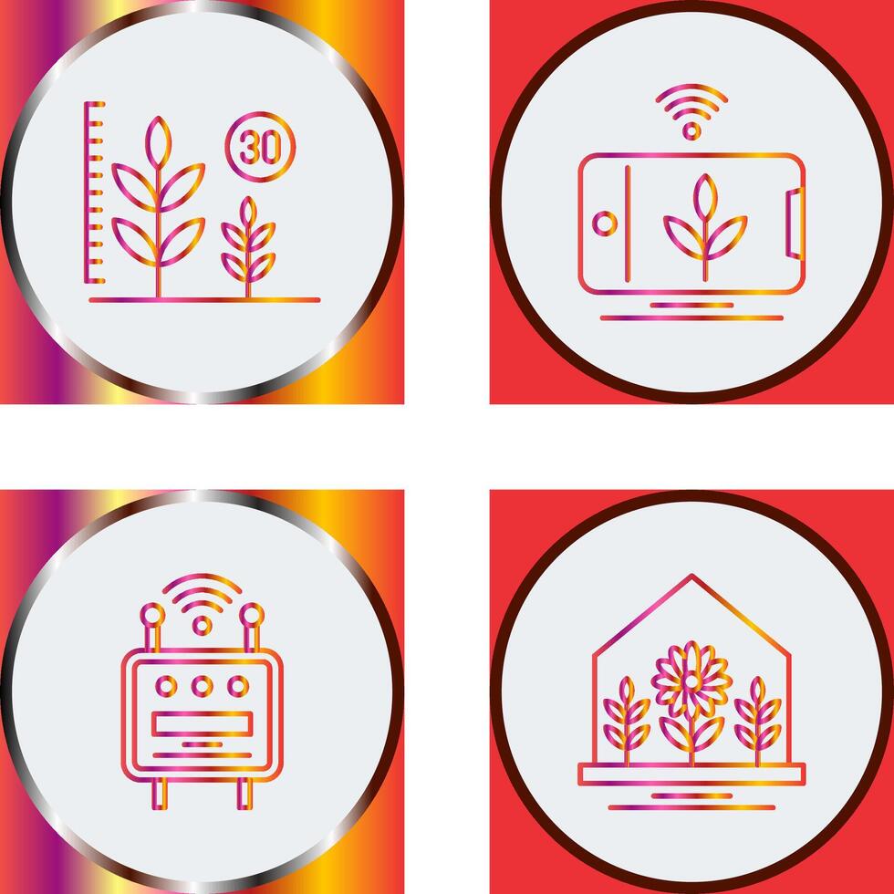 Growth and Device Icon vector