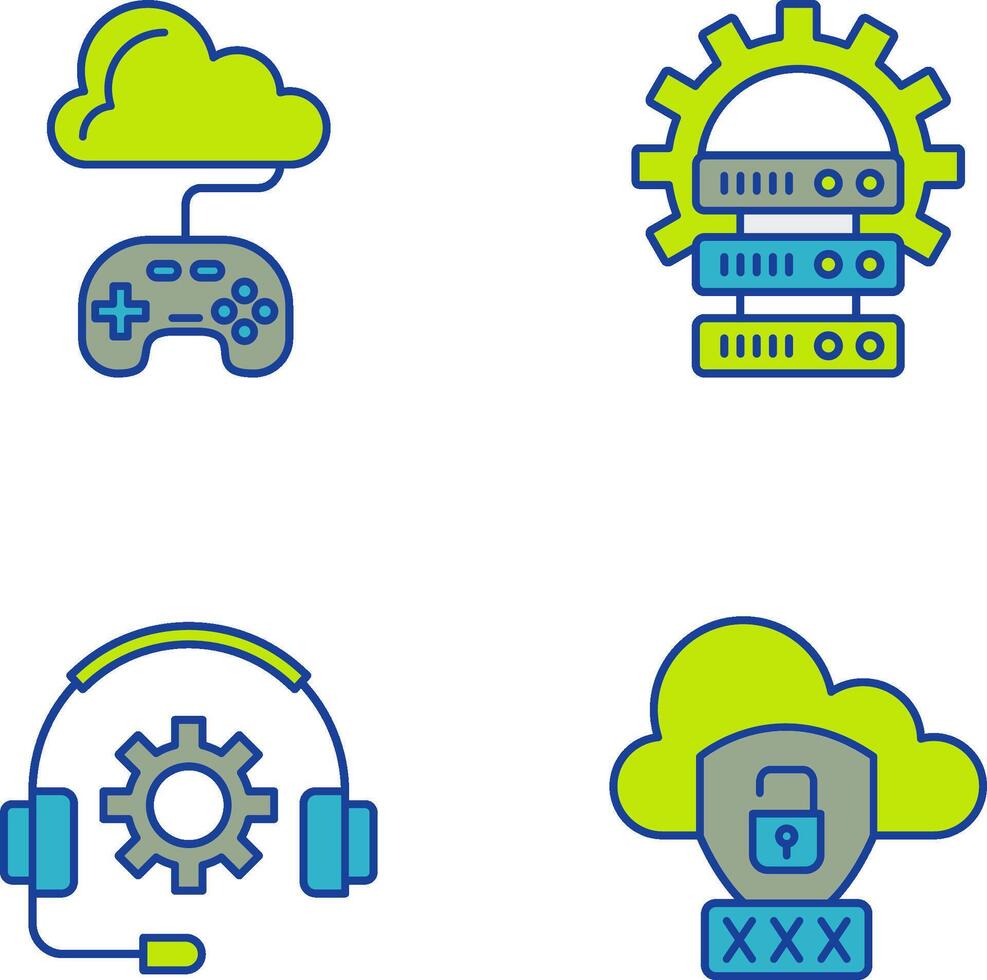 Gaming and Server Icon vector