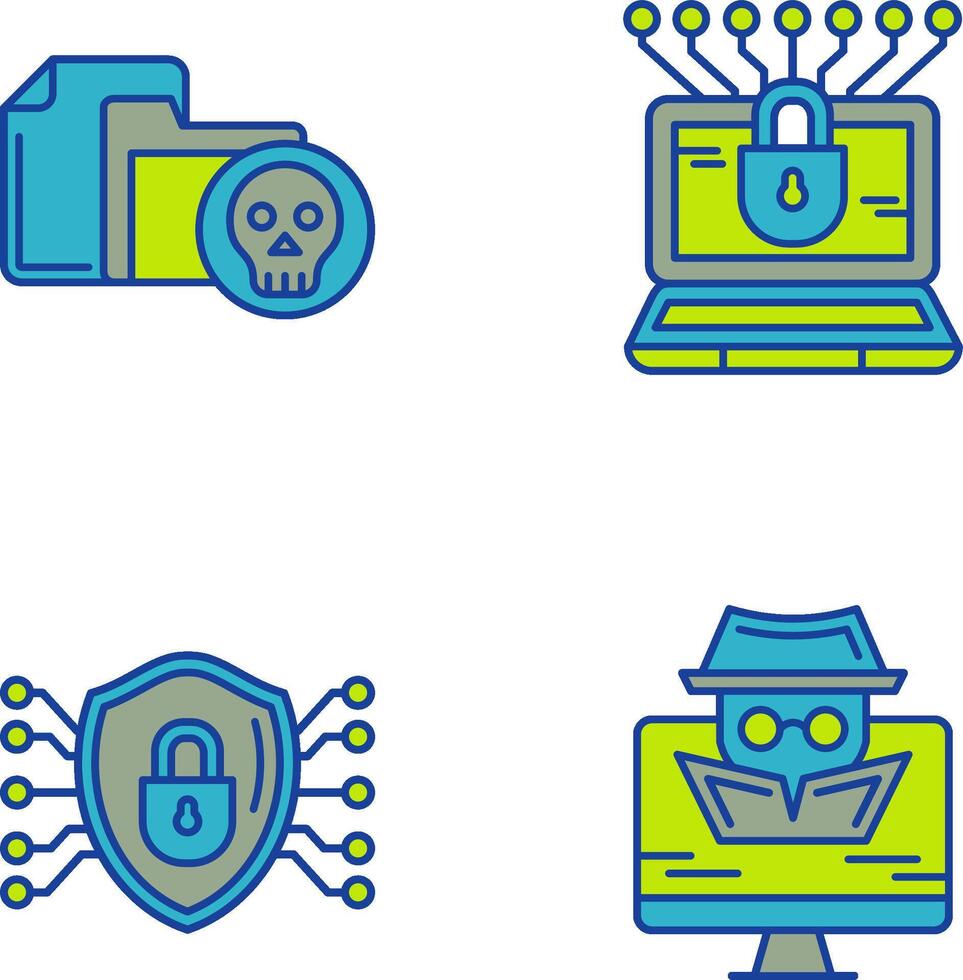 Infected File and Money Hacking Icon vector