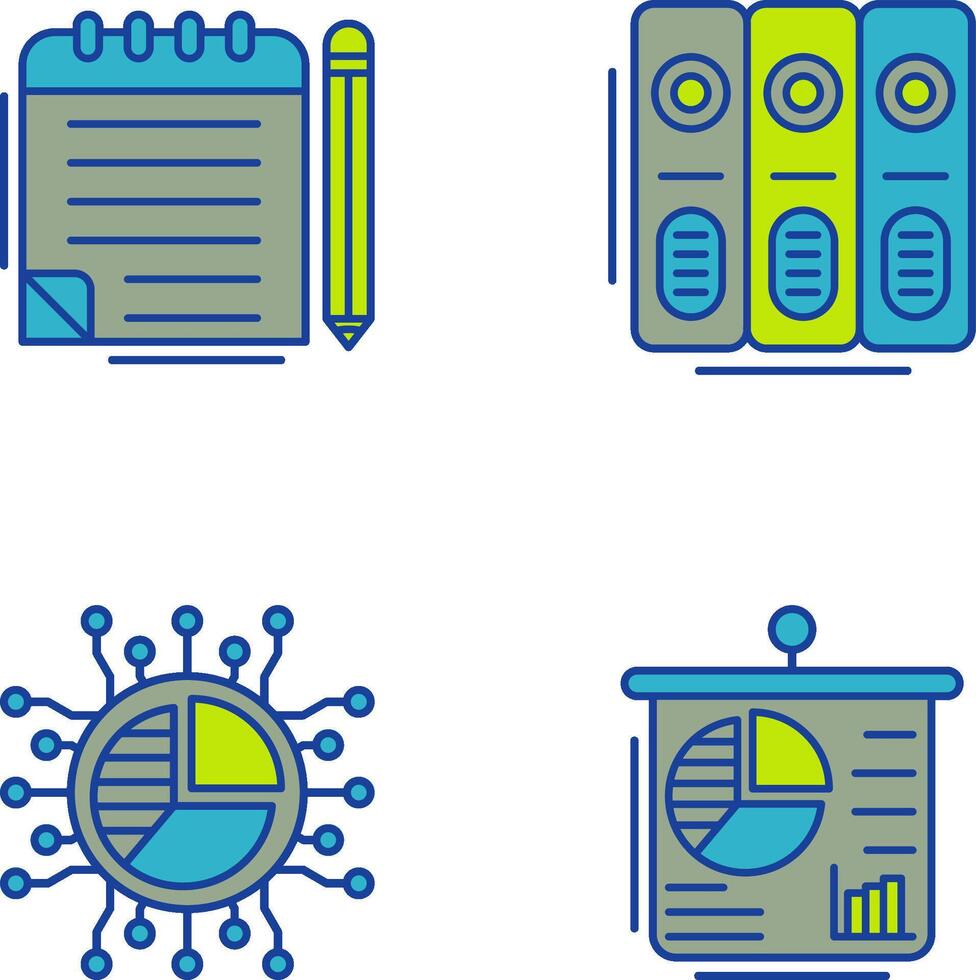 Notepad and Document Icon vector