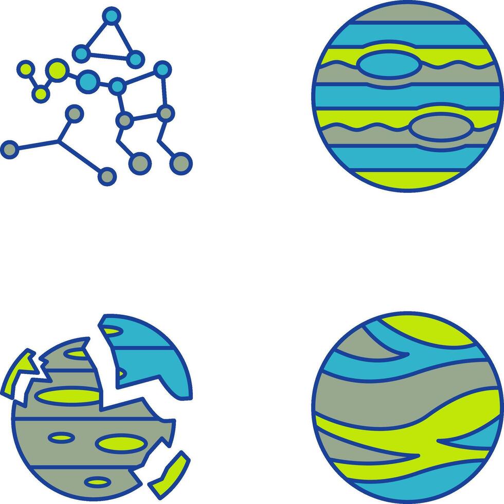 ursa major and neptune Icon vector