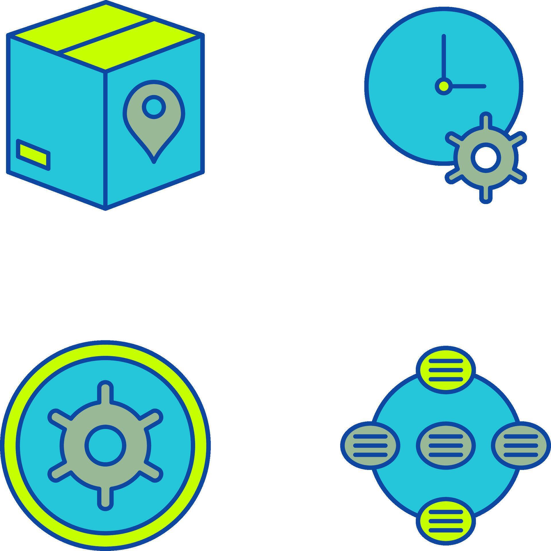 Tracking Services and Time Optimization Icon 44708034 Vector Art at ...