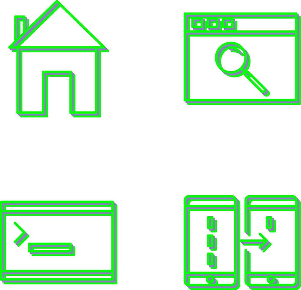 homepage and browser Icon vector