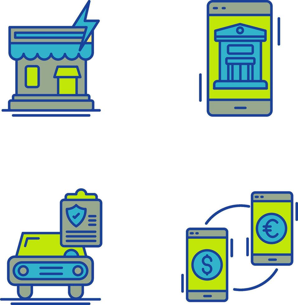 Natural Disaster and Online Icon vector