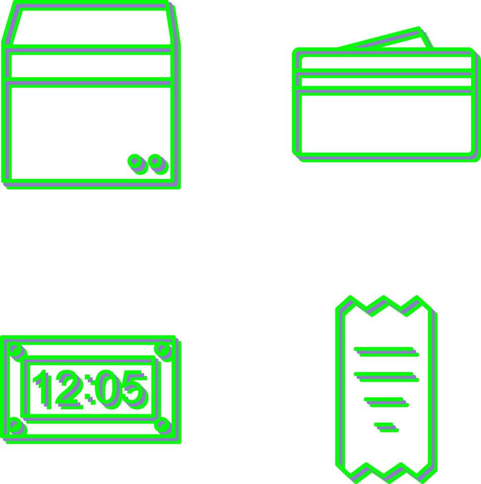 caja y billetera icono vector