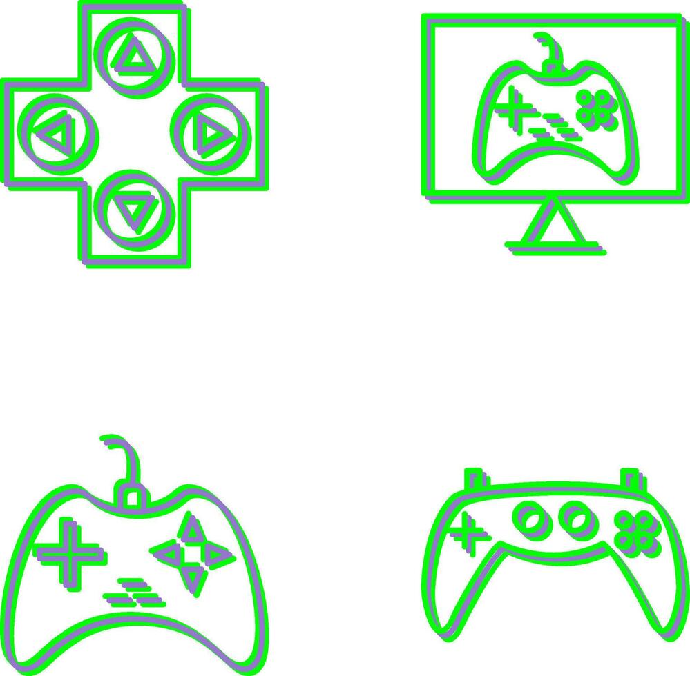 Gaming Control and Online Games Icon vector