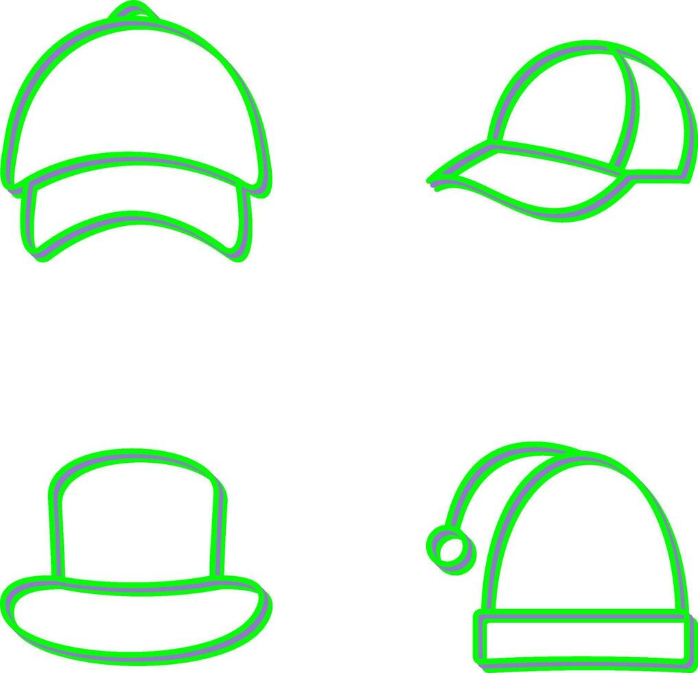 Cap and Hat Icon vector