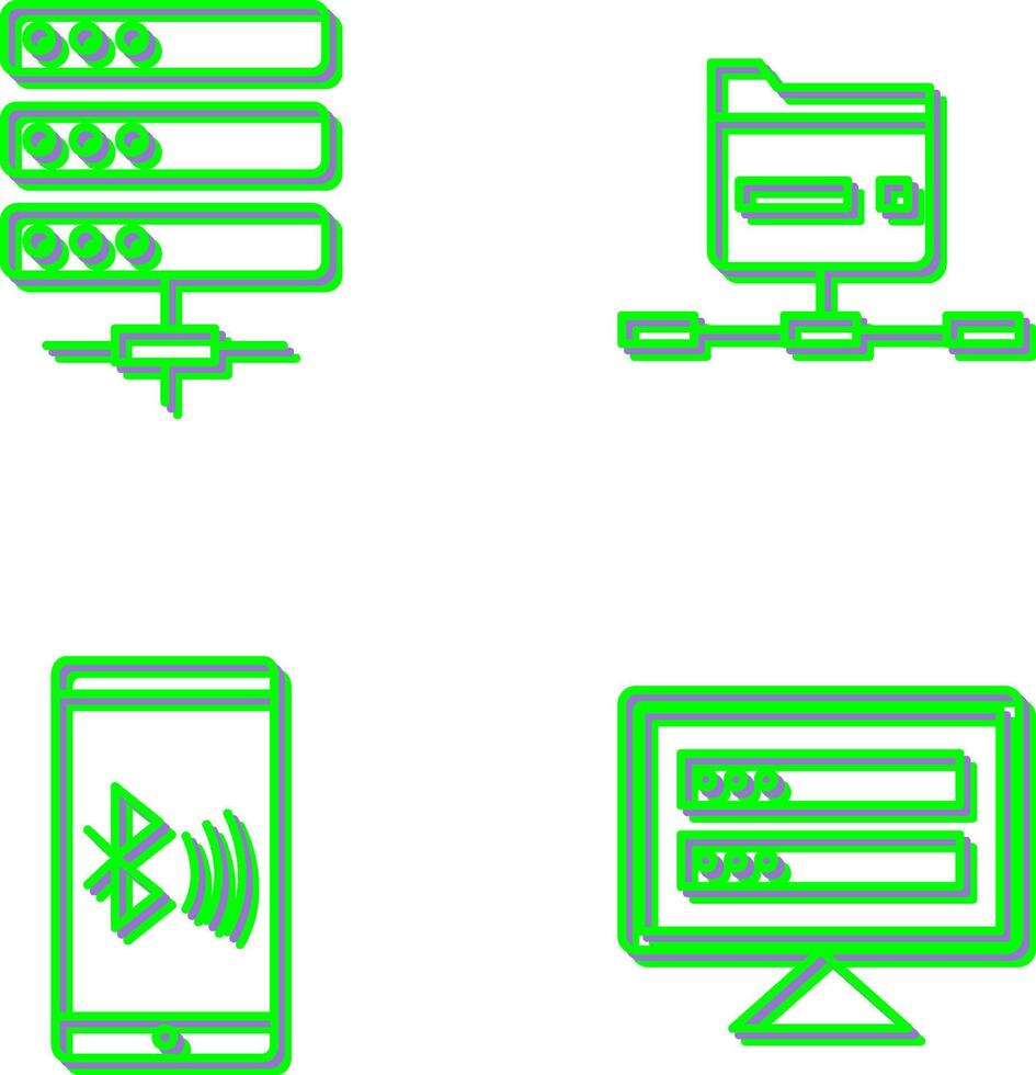 Server and Network Icon vector