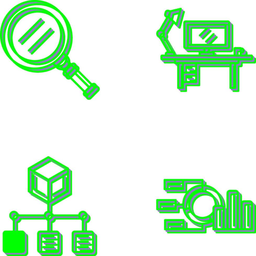 Search and Workspace Icon vector