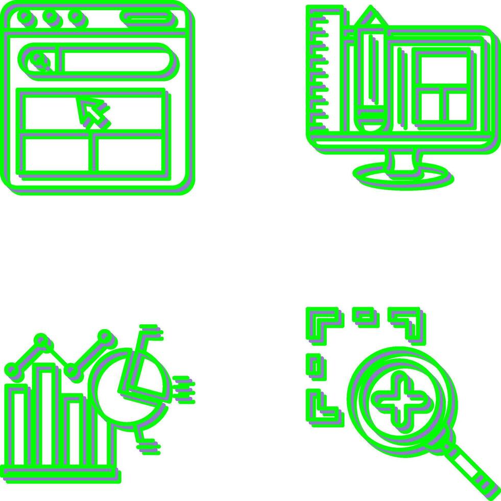 Website and Web Design Icon vector