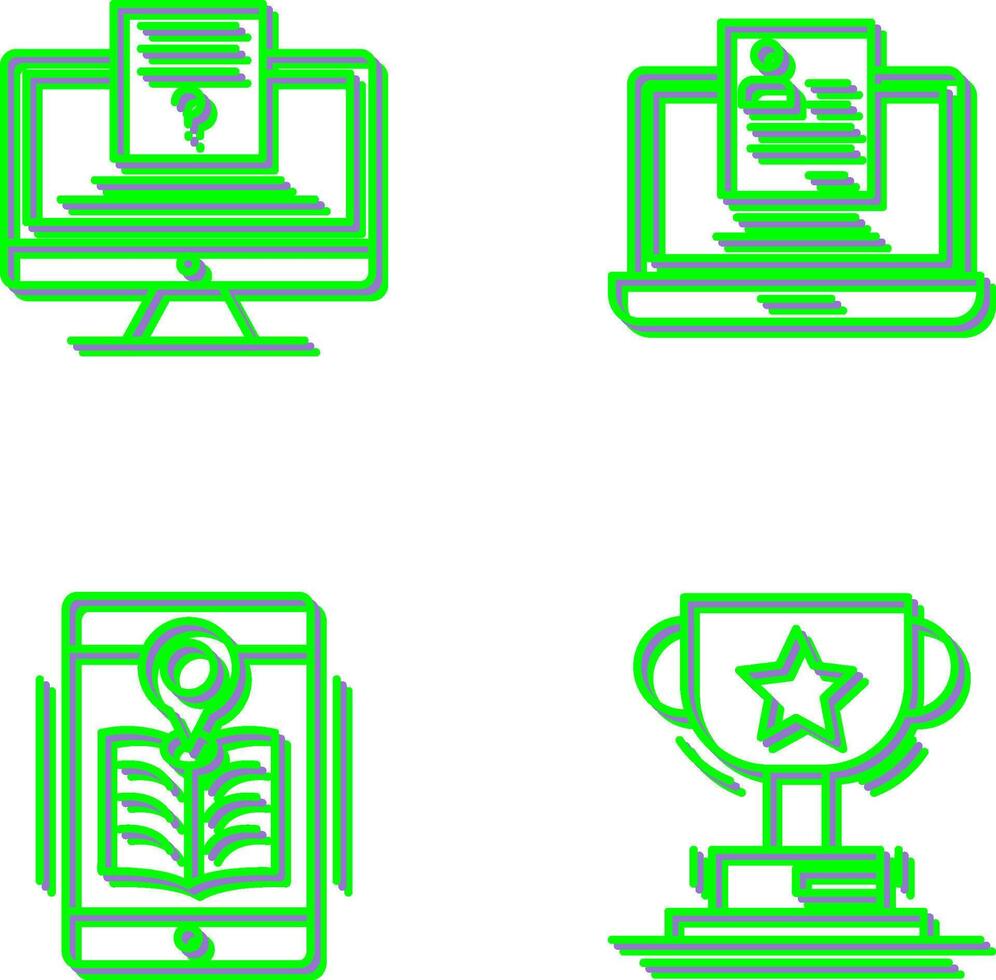 Quiz and Registration Icon vector