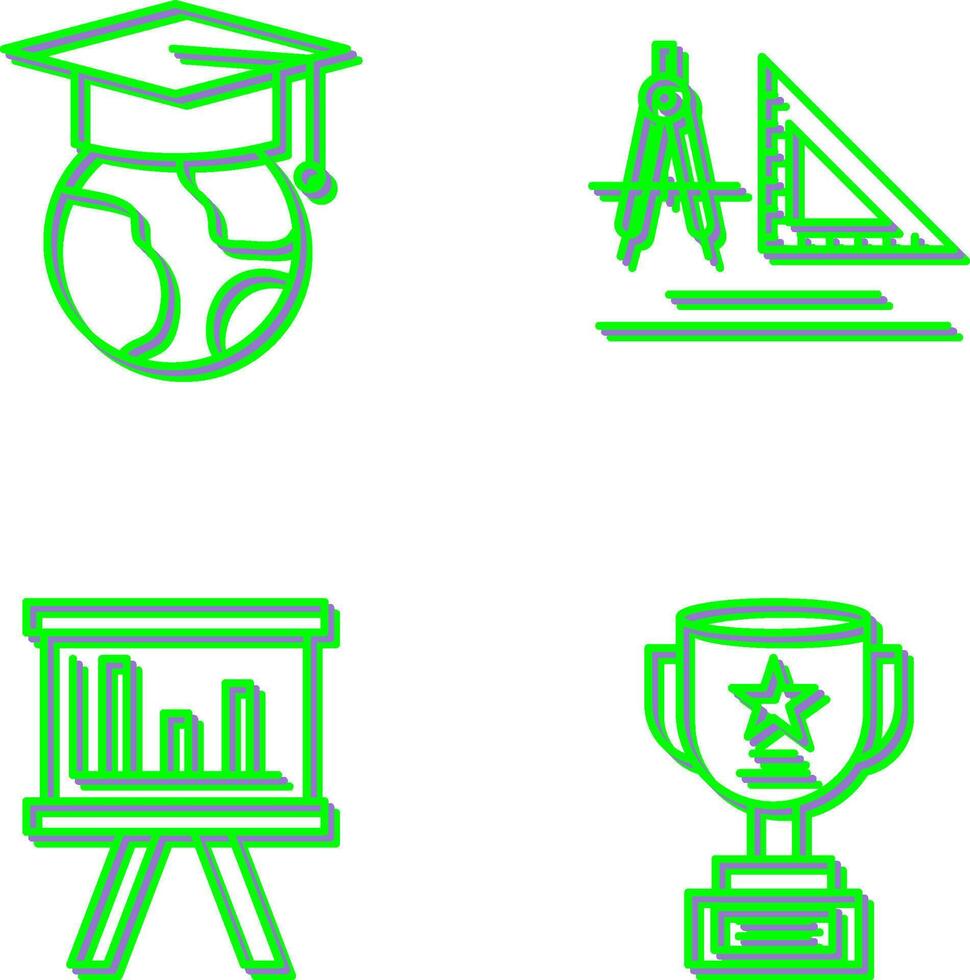Earth and Compass Icon vector