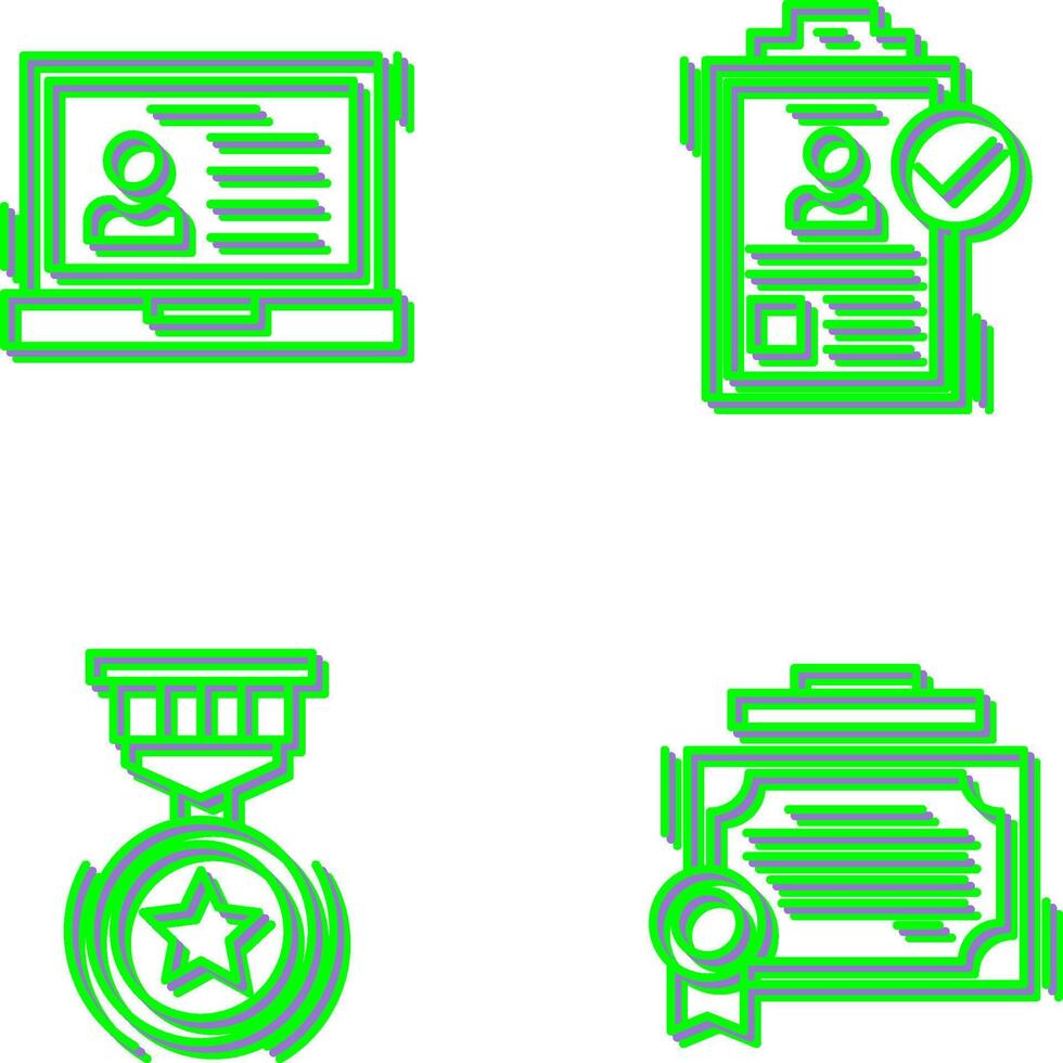 Laptop and Hire Icon vector