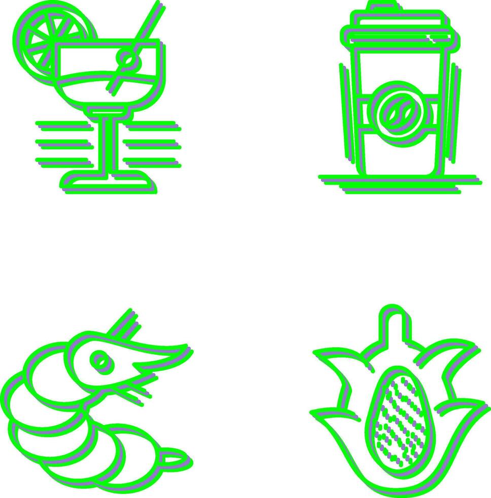 Martini and Coffee Cup Icon vector