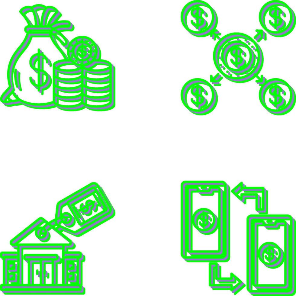 Saving and Distribution Icon vector
