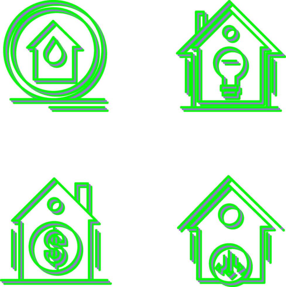Fire Alarm and Home Automation Icon vector