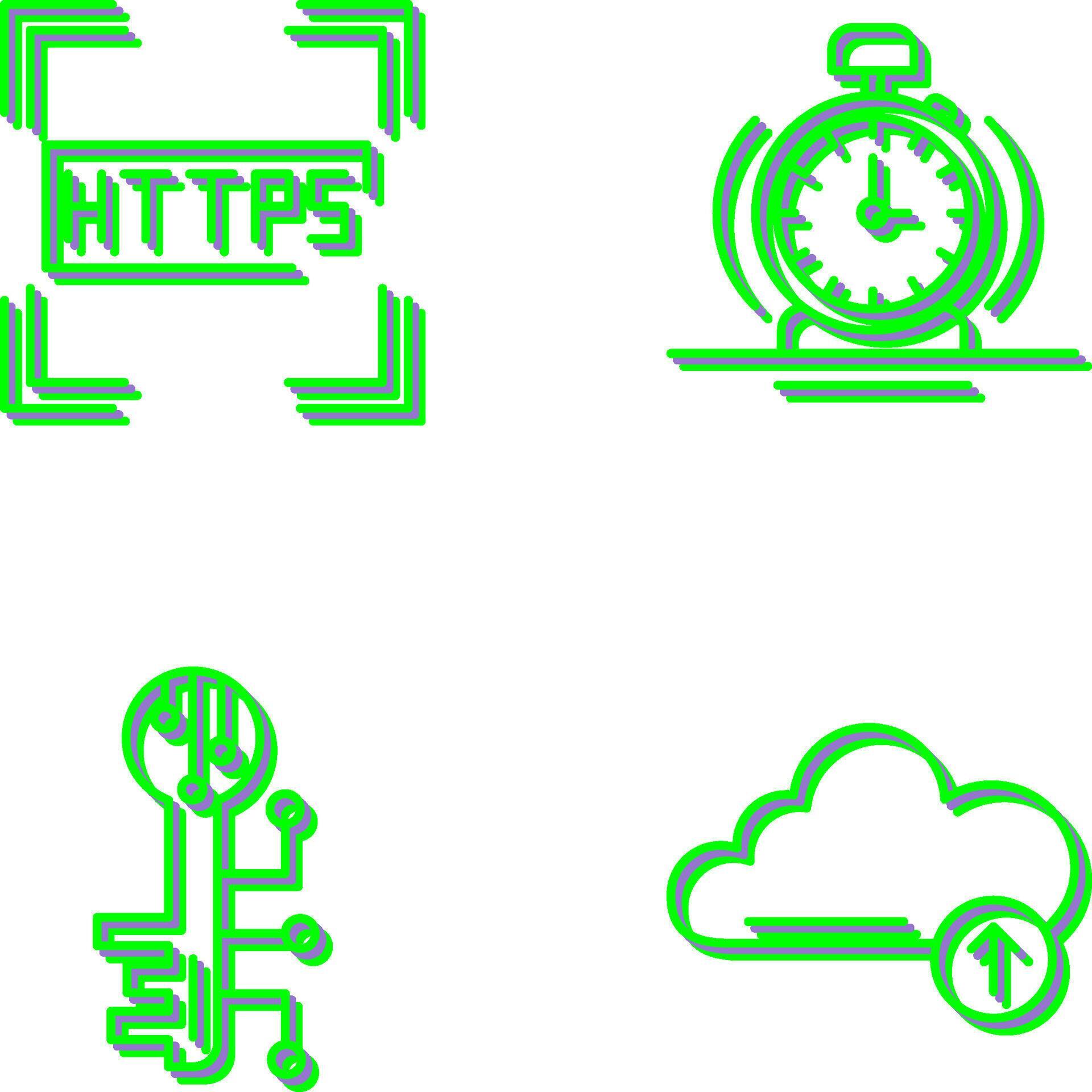 Https and Alarm Icon 44709113 Vector Art at Vecteezy