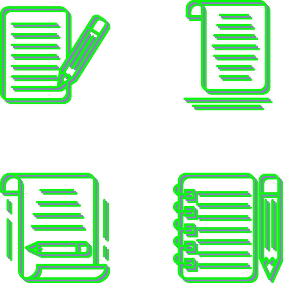 checklist and document Icon vector