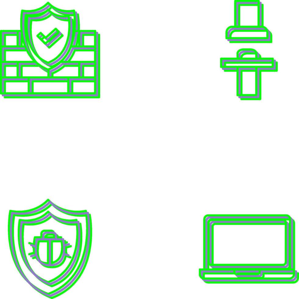 Firewall and Seat Icon vector