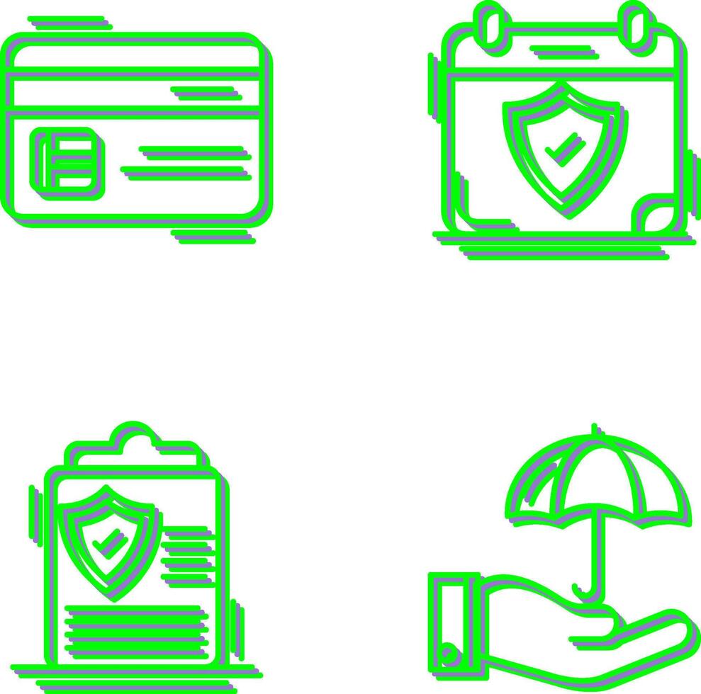 Credit Card and Period Time Icon vector