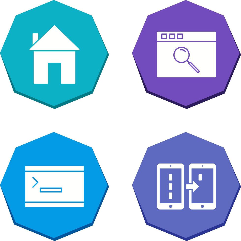homepage and browser Icon vector