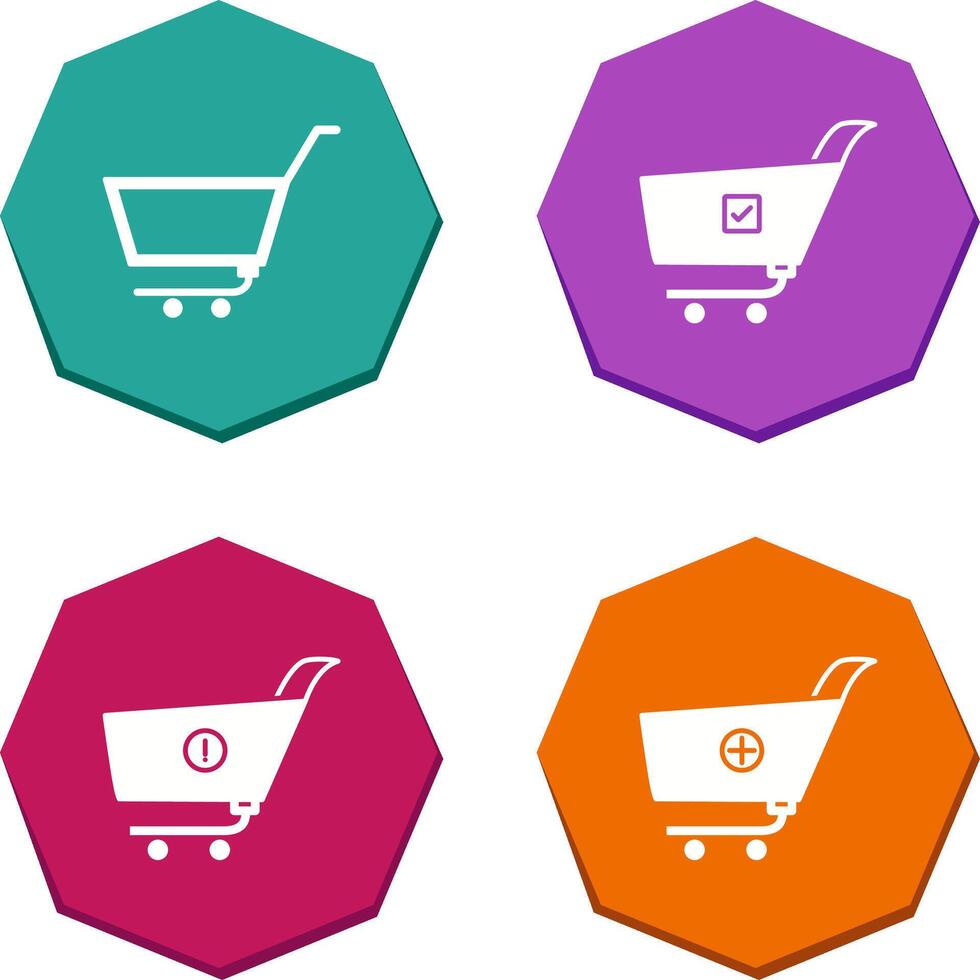empty cart and confirm order Icon vector