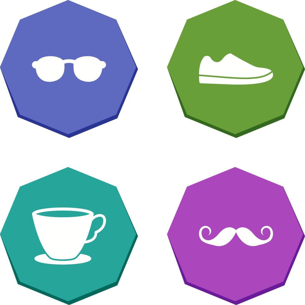 Sunglasses and Shoe Icon vector