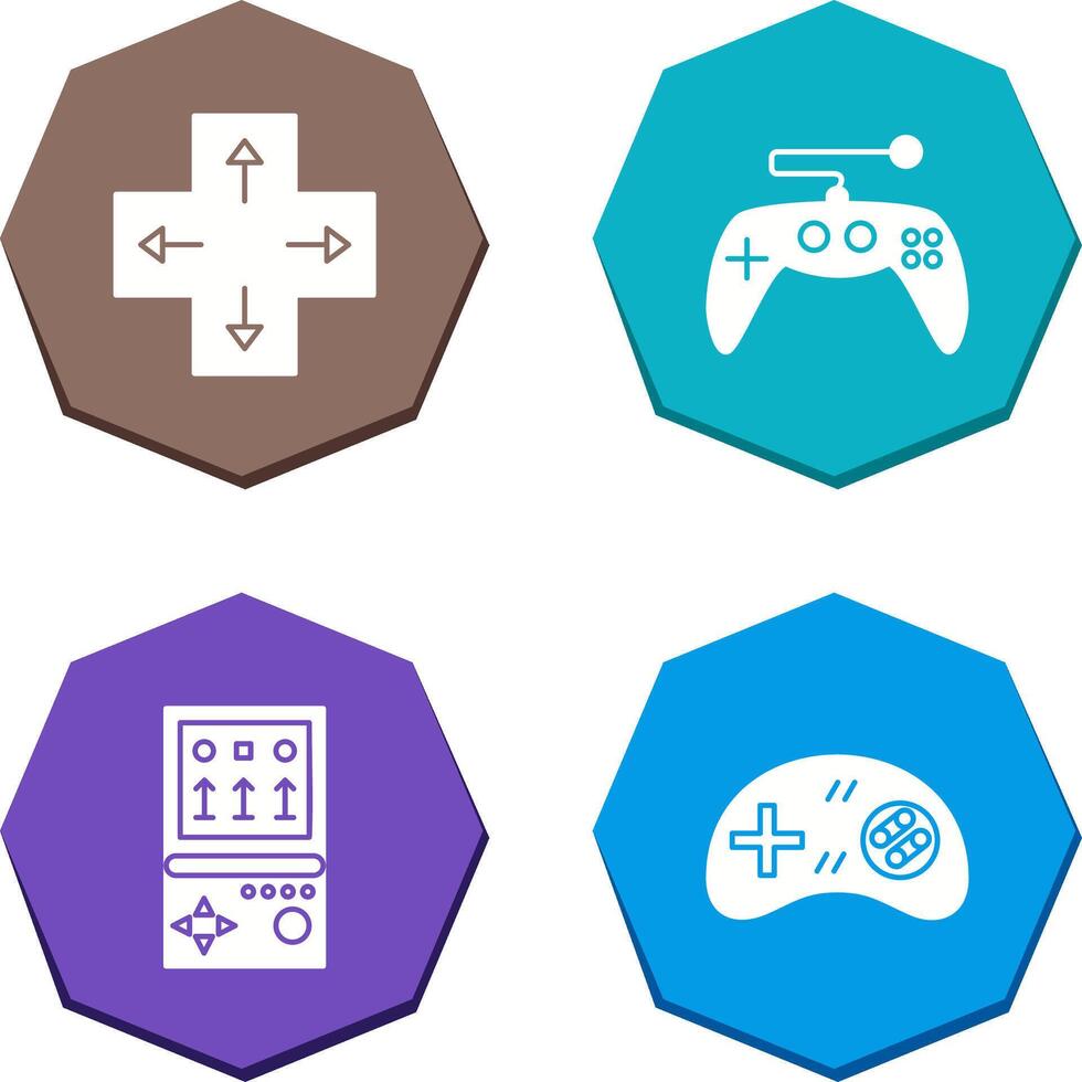 Direction Key and Gaming Control Icon vector