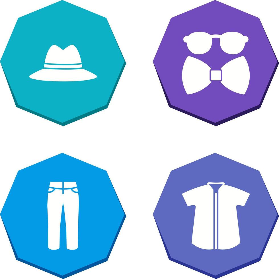Hat and Hipster Style Icon vector